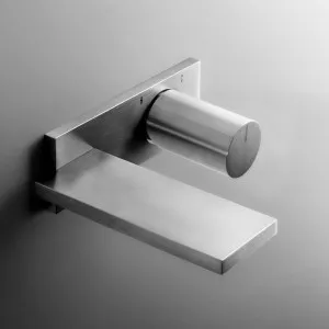 Fantini Brushed Stainless Steel Milano Wall Mixer & Outlet - Stainless Steel 328101 by Fantini, a Kitchen Taps & Mixers for sale on Style Sourcebook