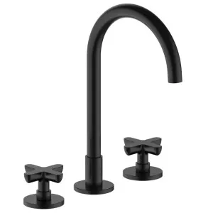 Fantini Icona Classic Basin Tap Set - Matte Black 5313R007WZ by Fantini, a Kitchen Taps & Mixers for sale on Style Sourcebook