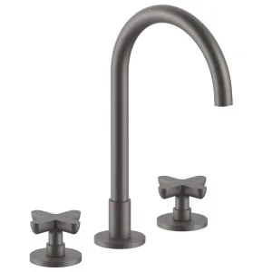 Fantini Icona Classic Basin Tap Set - Matte Gun Metal PVD 53P5R007WZ by Fantini, a Kitchen Taps & Mixers for sale on Style Sourcebook