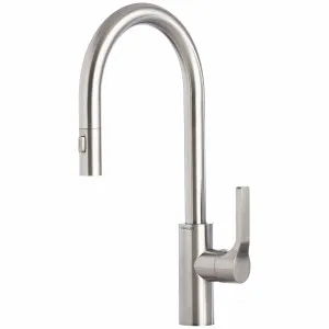 The Galley Ideal Gooseneck Bar Mixer Tap - Matte Stainless Steel IBT-D-MSS-AU by The Galley, a Kitchen Taps & Mixers for sale on Style Sourcebook