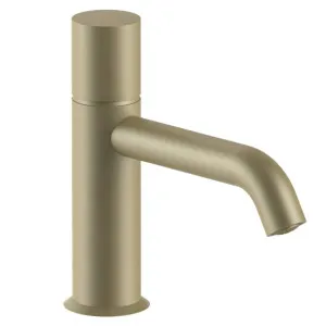 Fantini Nostromo Basin Mixer - Matte British Gold PVD 50P6E904WFZ by Fantini, a Kitchen Taps & Mixers for sale on Style Sourcebook