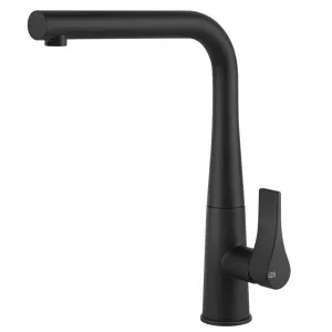 Gessi Proton Right Angle Swivel Kitchen Mixer Tap Matte Black 17175-299 by Gessi, a Kitchen Taps & Mixers for sale on Style Sourcebook