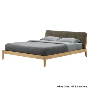 De La Espada Capo Bed King Frame - Oak Upholstery B 782ZKKB by De La Espada, a Beds & Bed Frames for sale on Style Sourcebook