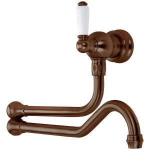 Shaws by Perrin & Rowe Wall Mounted Pot Filler - English Bronze AUSH-4417EB by Shaws by Perrin & Rowe, a Kitchen Taps & Mixers for sale on Style Sourcebook