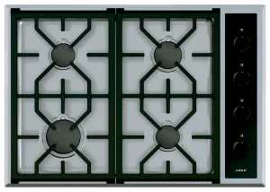 WOLF Transitional 76cm Natural Gas Cooktop ICBCG304TS by Wolf, a Cooktops for sale on Style Sourcebook