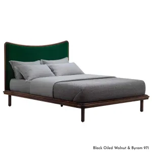 De La Espada Carlton Bed Queen Bed Frame - Walnut Upholstery B 061QWB by De La Espada, a Beds & Bed Frames for sale on Style Sourcebook