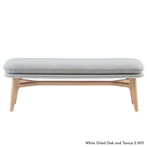 De La Espada Solo Upholstered Bench in Oak Timber - Upholstery Range A 750BKA by De La Espada, a Chairs for sale on Style Sourcebook