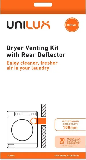 Unilux Universal Dryer Venting Kit with Deflector ULX104 by Unilux, a Laundry Accessories for sale on Style Sourcebook