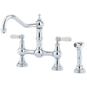 Shaws by Perrin & Rowe Hambleton Kitchen Mixer with Rinse - Chrome AUSH-4756CPWPC by Shaws by Perrin & Rowe, a Kitchen Taps & Mixers for sale on Style Sourcebook