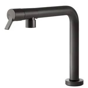 Gessi Su&Giu Retractable Spout Right Angle Mixer Tap Brushed Black 60071-707 by Gessi, a Kitchen Taps & Mixers for sale on Style Sourcebook