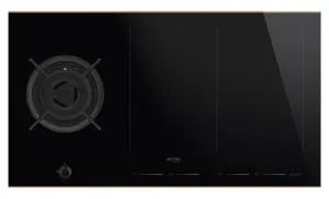Smeg 90cm Dolce Stil Novo Aesthetic Natural Gas with Induction Cooktop PM6912WLDRAU by Smeg, a Cooktops for sale on Style Sourcebook