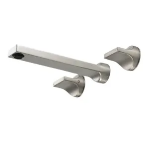 Rogerseller Pinch Wall Bath Set - Brushed Nickel 3606017207 by Rogerseller, a Kitchen Taps & Mixers for sale on Style Sourcebook