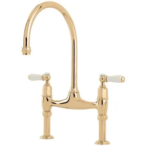 Shaws by Perrin & Rowe Pendleton Kitchen Mixer - Polished Brass AUSH-4193BRWPC-H1 by Shaws by Perrin & Rowe, a Kitchen Taps & Mixers for sale on Style Sourcebook
