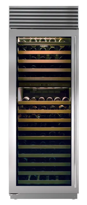 Sub-Zero Classic 146 Bottles Built-In Wine Storage Cabinet - Left Hinge ICBBW30STHLH by Sub-Zero, a Wine Fridges for sale on Style Sourcebook