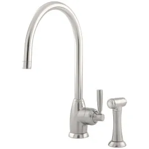 Shaws by Perrin & Rowe Roeburn Kitchen Mixer with Rinse - Pewter AUSH-4846PF by Shaws by Perrin & Rowe, a Kitchen Taps & Mixers for sale on Style Sourcebook
