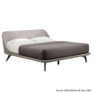 De La Espada Solo Bed King Frame - Walnut Upholstery B 787ZKWB by De La Espada, a Beds & Bed Frames for sale on Style Sourcebook