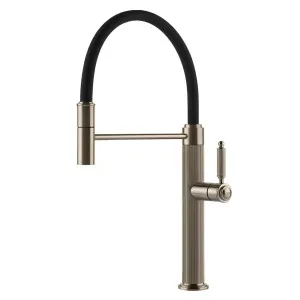Gessi Venti20 Gooseneck Semi-Professional Mixer Tap Brushed Nickel 60634-149 by Gessi, a Kitchen Taps & Mixers for sale on Style Sourcebook