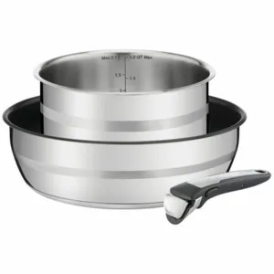 Tefal Jamie Oliver Ingenio Non-Stick Induction 3 Piece Pot Cookware Set L9569516 by Tefal, a Cookware for sale on Style Sourcebook