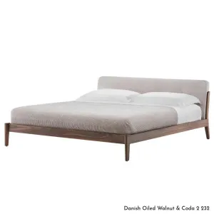 De La Espada Capo Bed King Frame - Walnut Upholstery B 782ZKWB by De La Espada, a Beds & Bed Frames for sale on Style Sourcebook