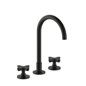Fantini Icona Classic Basin Tap Set - Deep Black PVD 53S1R007WZ by Fantini, a Kitchen Taps & Mixers for sale on Style Sourcebook