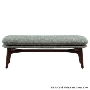 De La Espada Solo Upholstered Bench in Walnut Timber - Upholstery Range A 750BWA by De La Espada, a Chairs for sale on Style Sourcebook