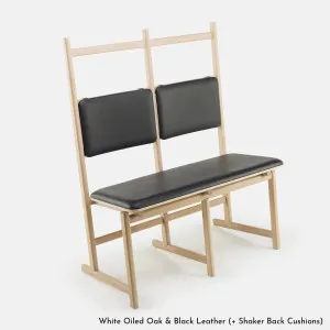 De La Espada Shaker Bench with Upholstered Seat - Ash Upholstery Range A 763SBAA by De La Espada, a Chairs for sale on Style Sourcebook