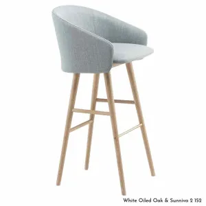 De La Espada Saia Bar Stool in Ash Timber - Upholstery Range A 406TAA by De La Espada, a Chairs for sale on Style Sourcebook