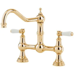 Shaws by Perrin & Rowe Hambleton Kitchen Mixer - Polished Brass AUSH-4751BRWPC by Shaws by Perrin & Rowe, a Kitchen Taps & Mixers for sale on Style Sourcebook