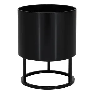 Luca Planter Low 28x36cm in Black by OZ Design, a Plant Holders for sale on Style Sourcebook