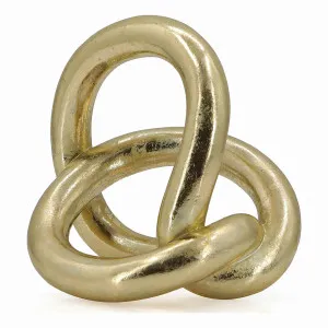 Lustrous Links Sculpture 16x16cm in Gold by OZ Design, a Statues & Ornaments for sale on Style Sourcebook