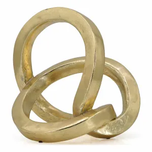 Golden Ties Sculpture 22x20cm in Gold by OZ Design, a Statues & Ornaments for sale on Style Sourcebook