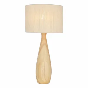 Noxie Table Lamp 26x53cm in Natural / White by OZ Design, a Table & Bedside Lamps for sale on Style Sourcebook