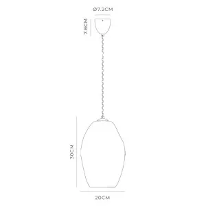 Lighting Republic Organic Asymmetrical Clear Glass Pendant with Iron Detail Large by Lighting Republic, a Lighting for sale on Style Sourcebook