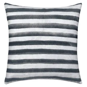 Rumi Striped Khaki Green Linen Cushion - 50X50cm by Urban Road, a Cushions, Decorative Pillows for sale on Style Sourcebook