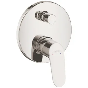 Hansgrohe Focus Single Lever Bath Mixer with Diverter - Brushed Nickel 31945823 by Hansgrohe, a Kitchen Taps & Mixers for sale on Style Sourcebook