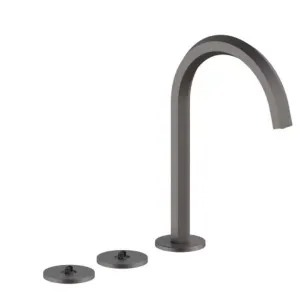 Fantini Venezia Tall Basin Set Without Handles - Matte Gun Metal 29P5N405SWZ by Fantini, a Kitchen Taps & Mixers for sale on Style Sourcebook
