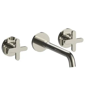 Fantini Icona Classic Wall Tap Set With Outlet - Polished Nickel PVD 5395R013B-4400R010A by Fantini, a Kitchen Taps & Mixers for sale on Style Sourcebook