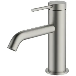 Oliveri Venice Curved Basin Mixer - Brushed Nickel VE103504BN by Oliveri, a Kitchen Taps & Mixers for sale on Style Sourcebook