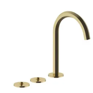 Fantini Venezia Tall Basin Set Without Handles - Gold Plus 2901N405SWZ by Fantini, a Kitchen Taps & Mixers for sale on Style Sourcebook