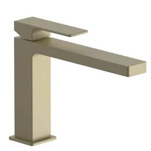 Fantini Mint Basin Mixer with Extended Spout - Matte British Gold PVD 34P6F003WFZ by Fantini, a Kitchen Taps & Mixers for sale on Style Sourcebook