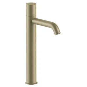 Fantini Nostromo Tall Basin Mixer - Matte British Gold PVD 50P6E906WFZ by Fantini, a Kitchen Taps & Mixers for sale on Style Sourcebook
