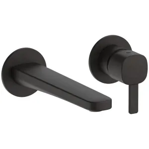 Fantini Lame Wall Mixer and 190 Outlet - Deep Black PVD 24S1M111B-4400M011A by Fantini, a Kitchen Taps & Mixers for sale on Style Sourcebook