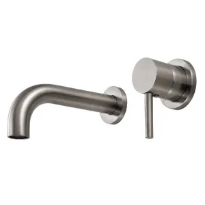 Rogerseller Tonic 150mm Down Wall Mixer & Bath Outlet - Brushed Nickel 3606014607 by Rogerseller, a Kitchen Taps & Mixers for sale on Style Sourcebook