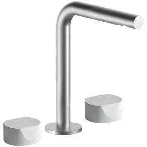 AboutWater AF/21 Tall Basin Set - Brushed Stainless Steel / Carrara 2793A206WFCXZ by AboutWater, a Kitchen Taps & Mixers for sale on Style Sourcebook