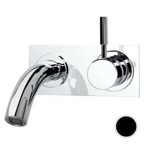 Sussex Taps Voda Basin Mixer Outlet System 160mm - Opium Black VWBMS160RH-58 by Sussex Taps, a Kitchen Taps & Mixers for sale on Style Sourcebook