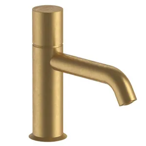 Fantini Nostromo Basin Mixer with Extended Spout - Pure Brass PVD 50Q7E903WFZ by Fantini, a Kitchen Taps & Mixers for sale on Style Sourcebook