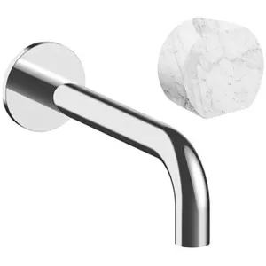 AboutWater AF/21 Basin Mixer with Hob Outlet - Chrome / Carrara Marble 2702A713BCX-4400A713 by AboutWater, a Kitchen Taps & Mixers for sale on Style Sourcebook