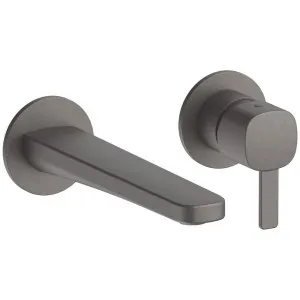 Fantini Lame Wall Mixer and 150 Outlet - Matte Gun Metal PVD 24P5M109B-4400M011A by Fantini, a Kitchen Taps & Mixers for sale on Style Sourcebook