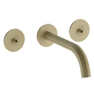 Fantini Venezia Wall Tap Set with Outlet (Without Handles) - Matte British Gold 29P6N013SB-4400R010A by Fantini, a Kitchen Taps & Mixers for sale on Style Sourcebook