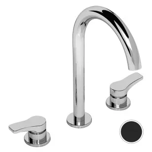 AboutWater AL/23 Basin Tap Set Matte Black - 2613B204WFZ by AboutWater, a Kitchen Taps & Mixers for sale on Style Sourcebook